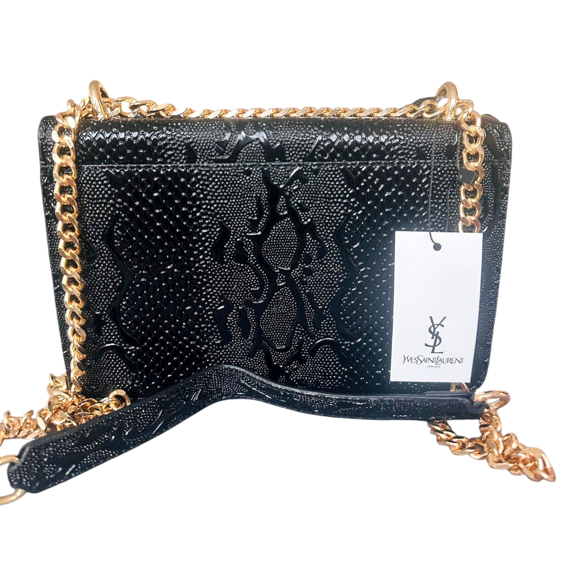 Saint Laurent Monogram - Auriu Texturat