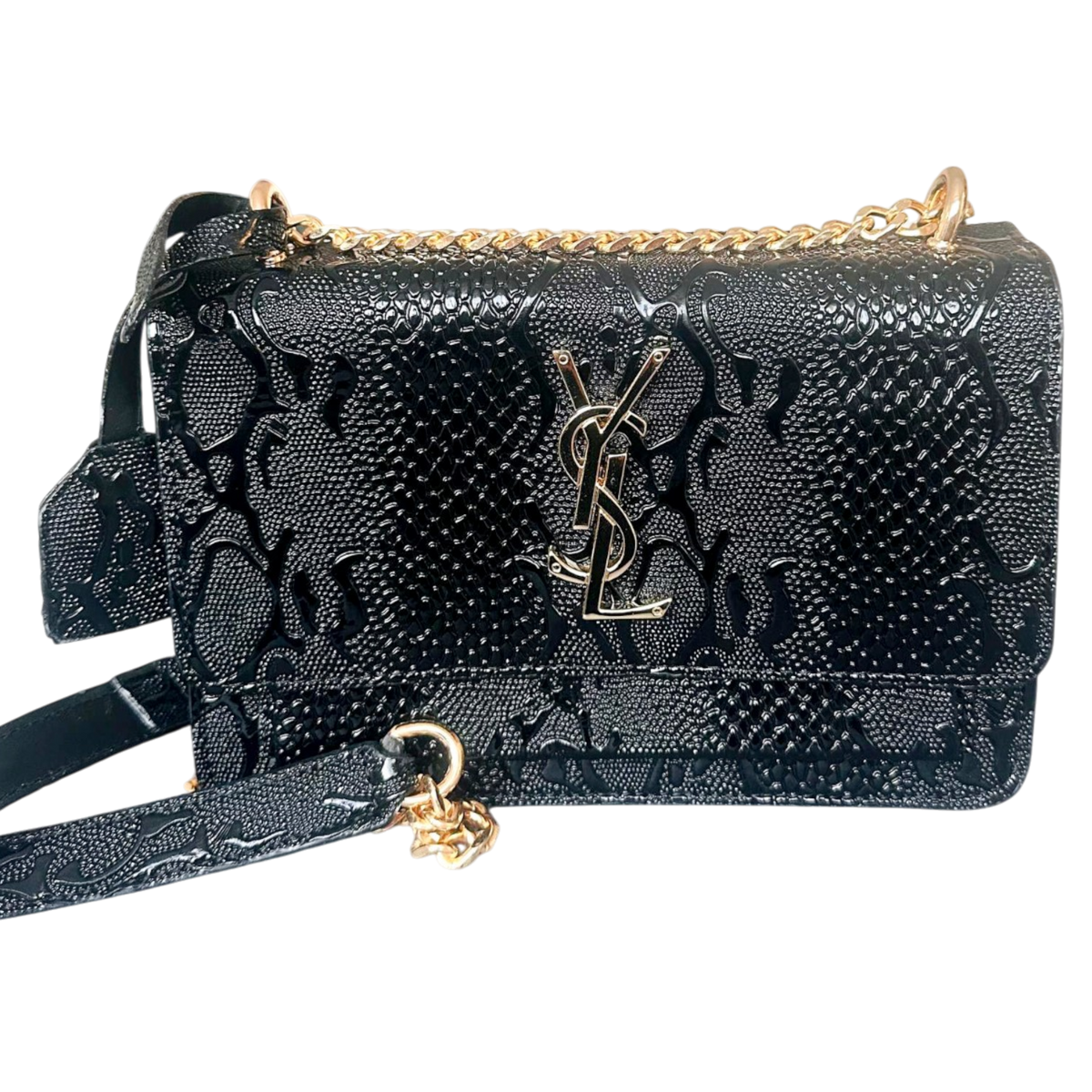 Saint Laurent Monogram - Auriu Texturat