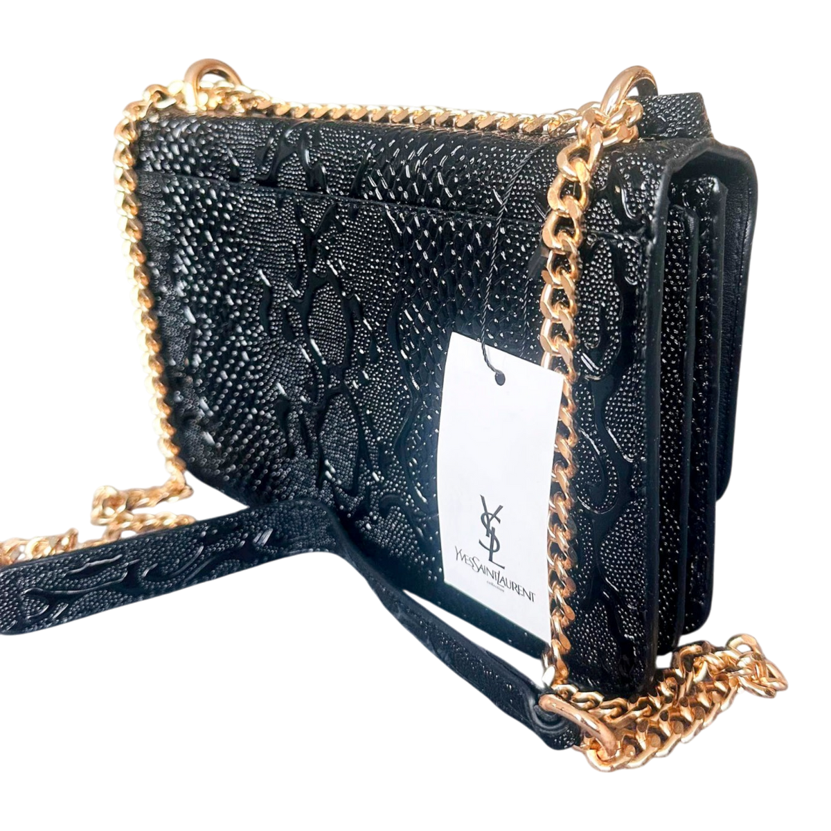 Saint Laurent Monogram - Auriu Texturat