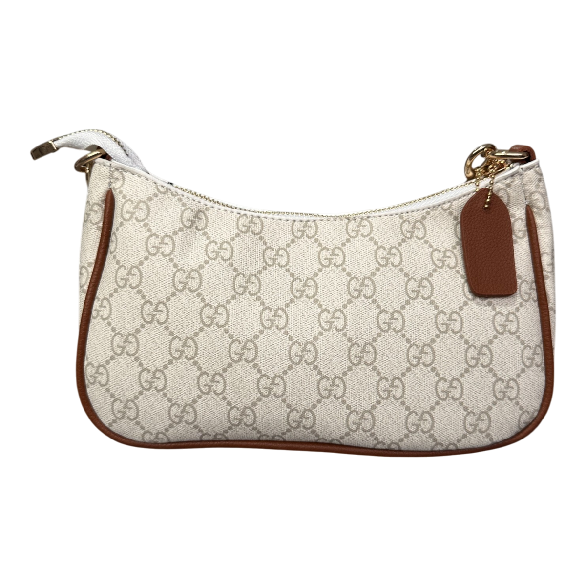 Gucci GG Canvas cu lanț – Fildeș – fotografia 3