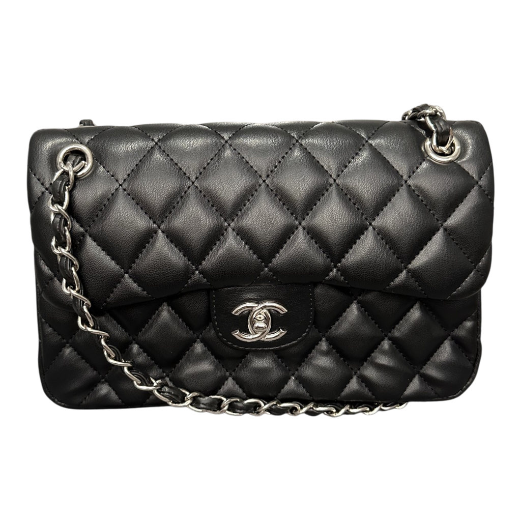 Chanel Quilted Compactă Negru