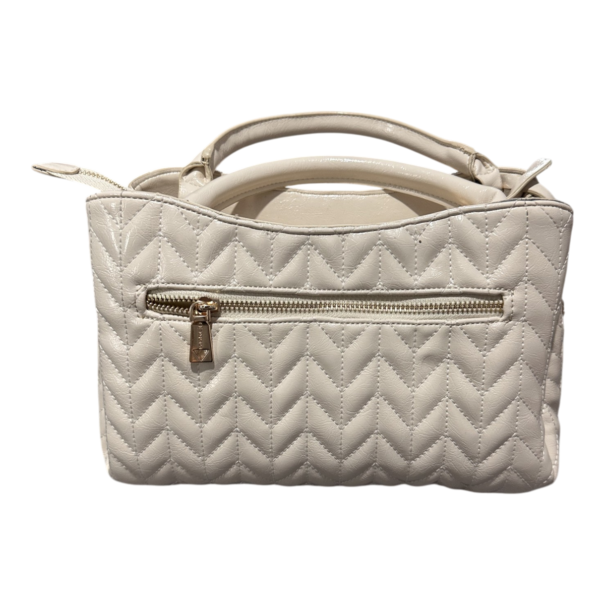 Guess Quilted Tote – Fildeș – fotografia 3