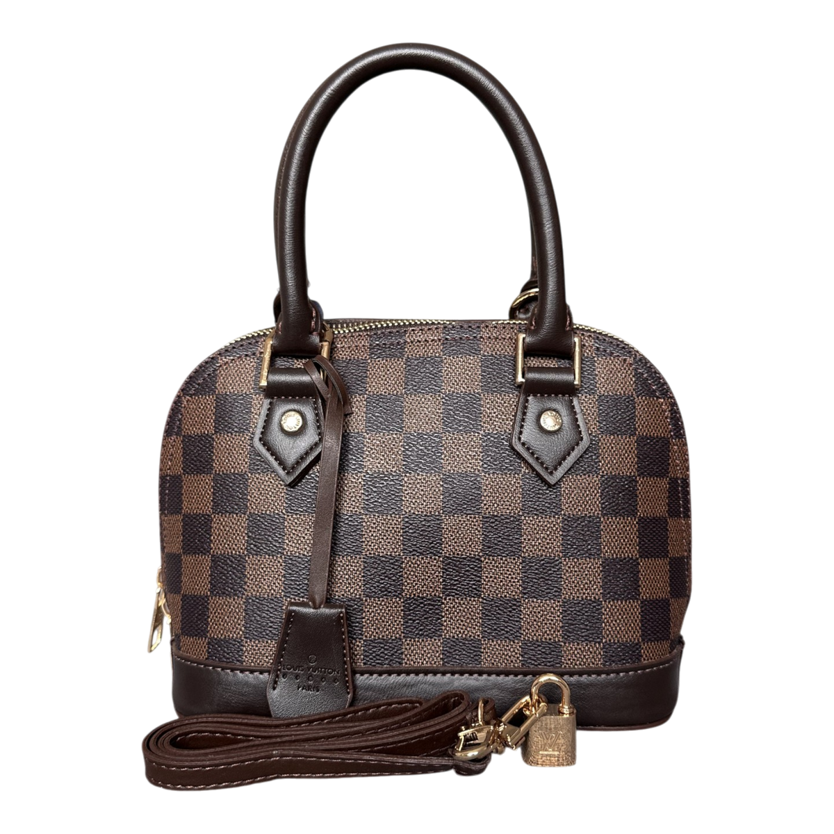 Louis Vuitton Dome – Damier Maro, Mediu – fotografia 1