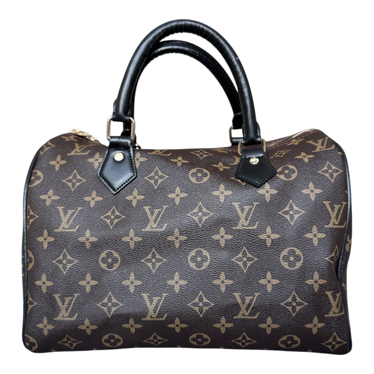 Louis Vuitton Speedy – Monogram, Negru – fotografia 3