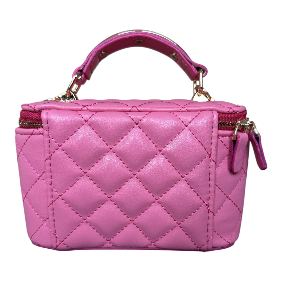 Chanel Vanity – Matlasată, Roz Fuchsia – fotografia 3