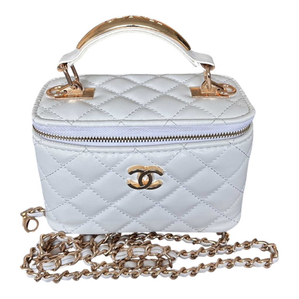 Chanel Vanity – Matlasată, Alb – fotografia 1