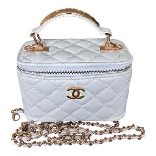 Chanel Vanity – Matlasată, Alb – fotografia 1