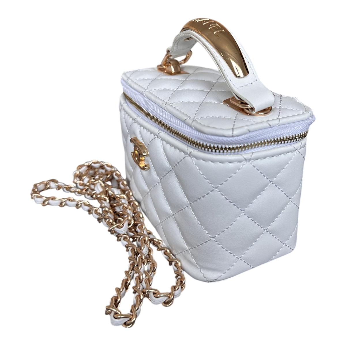 Chanel Vanity – Matlasată, Alb – fotografia 2