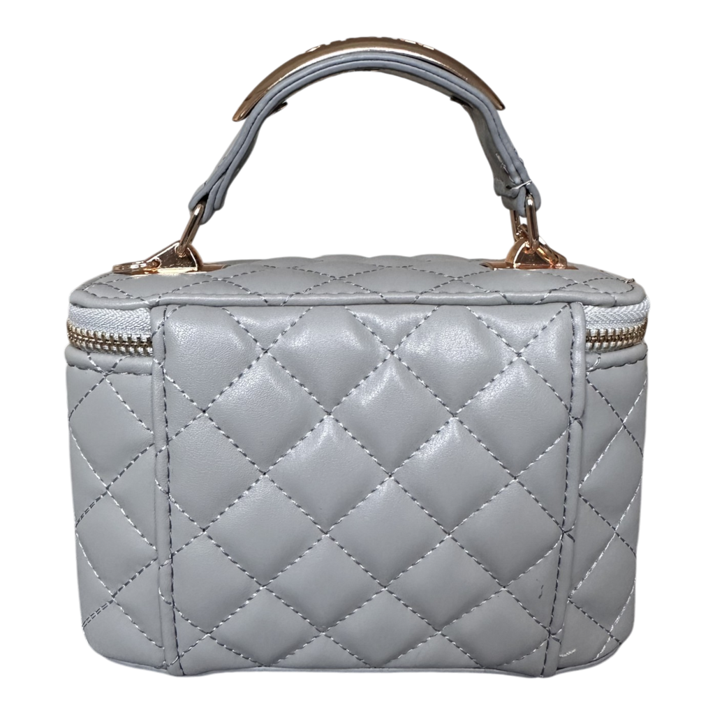 Chanel Vanity – Matlasată, Alb/Gri – fotografia 3