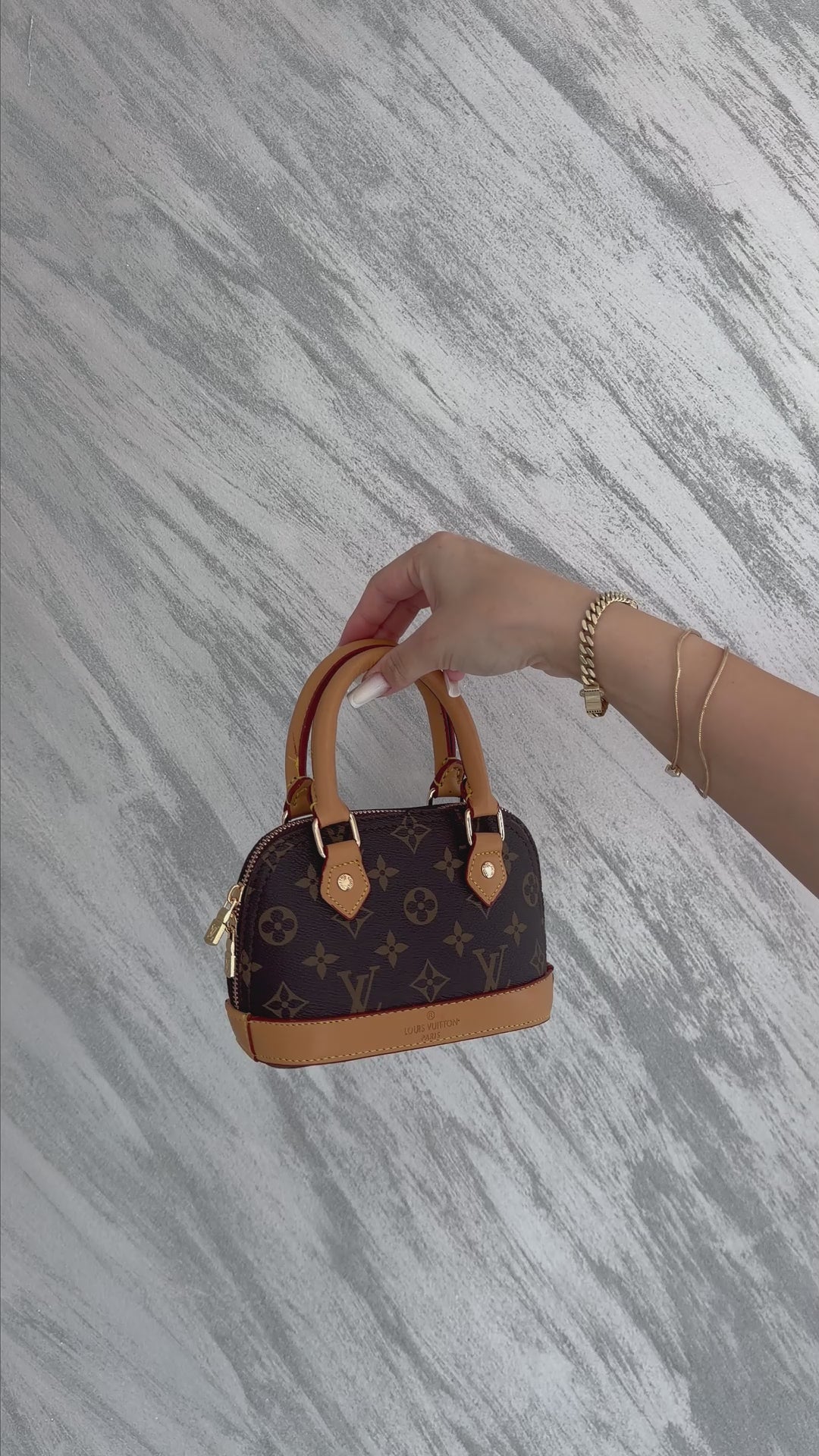 Louis Vuitton MINI Dome – Monogram,Maro/Camel