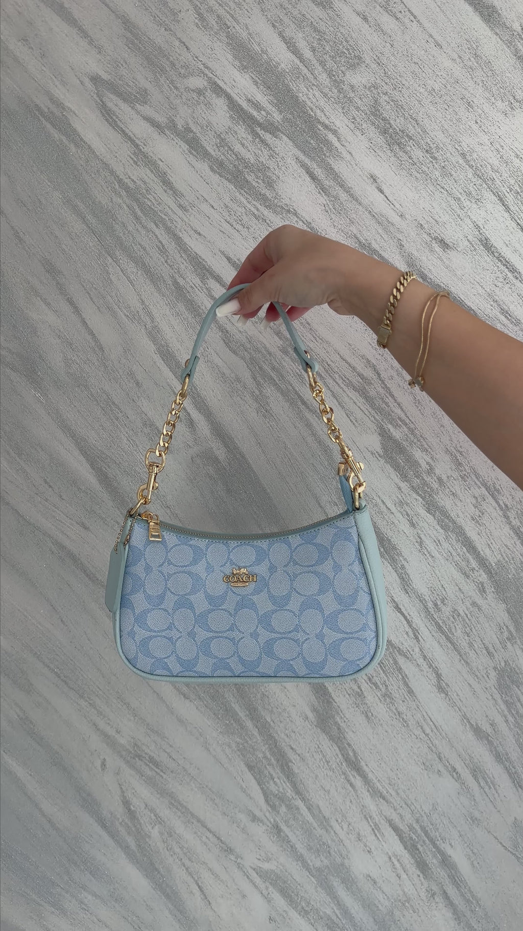 Coach Teri Mini - Light Blue