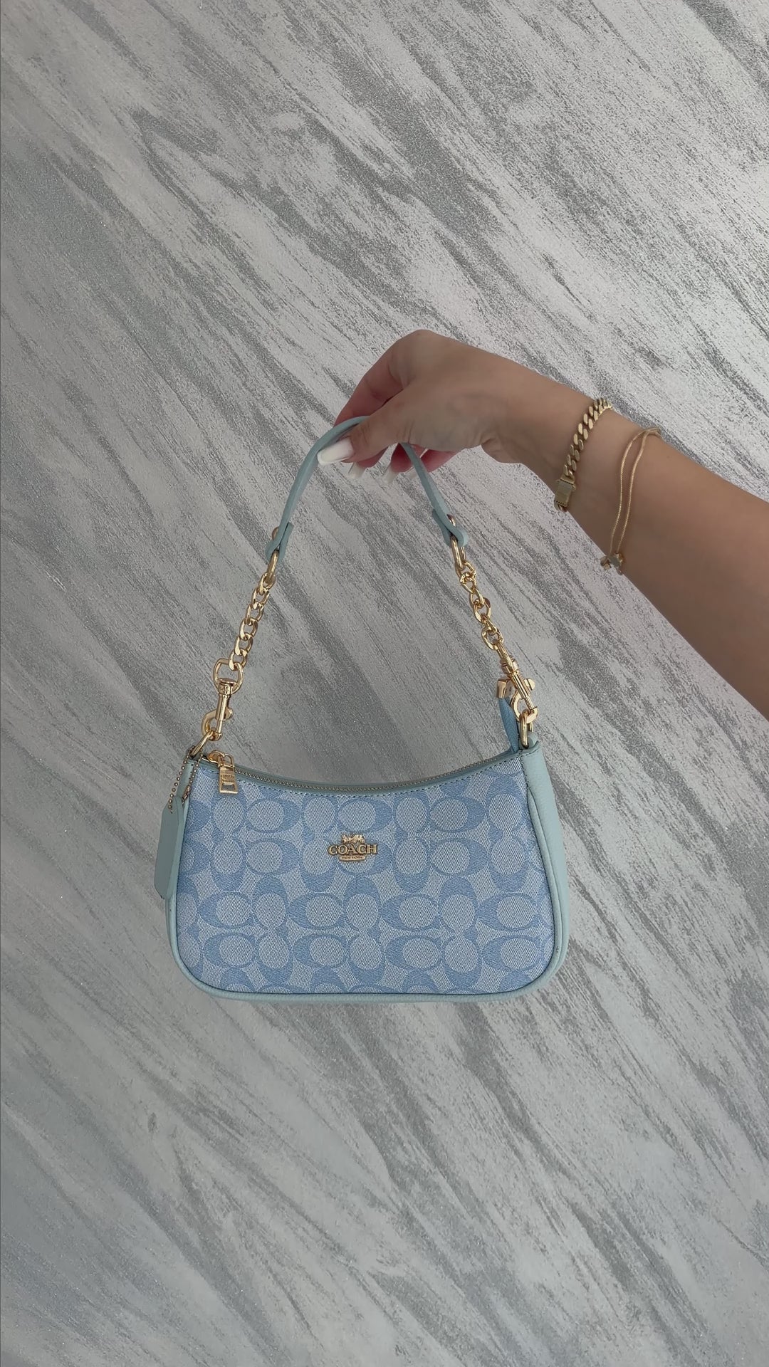 Coach Teri Mini - Light Blue