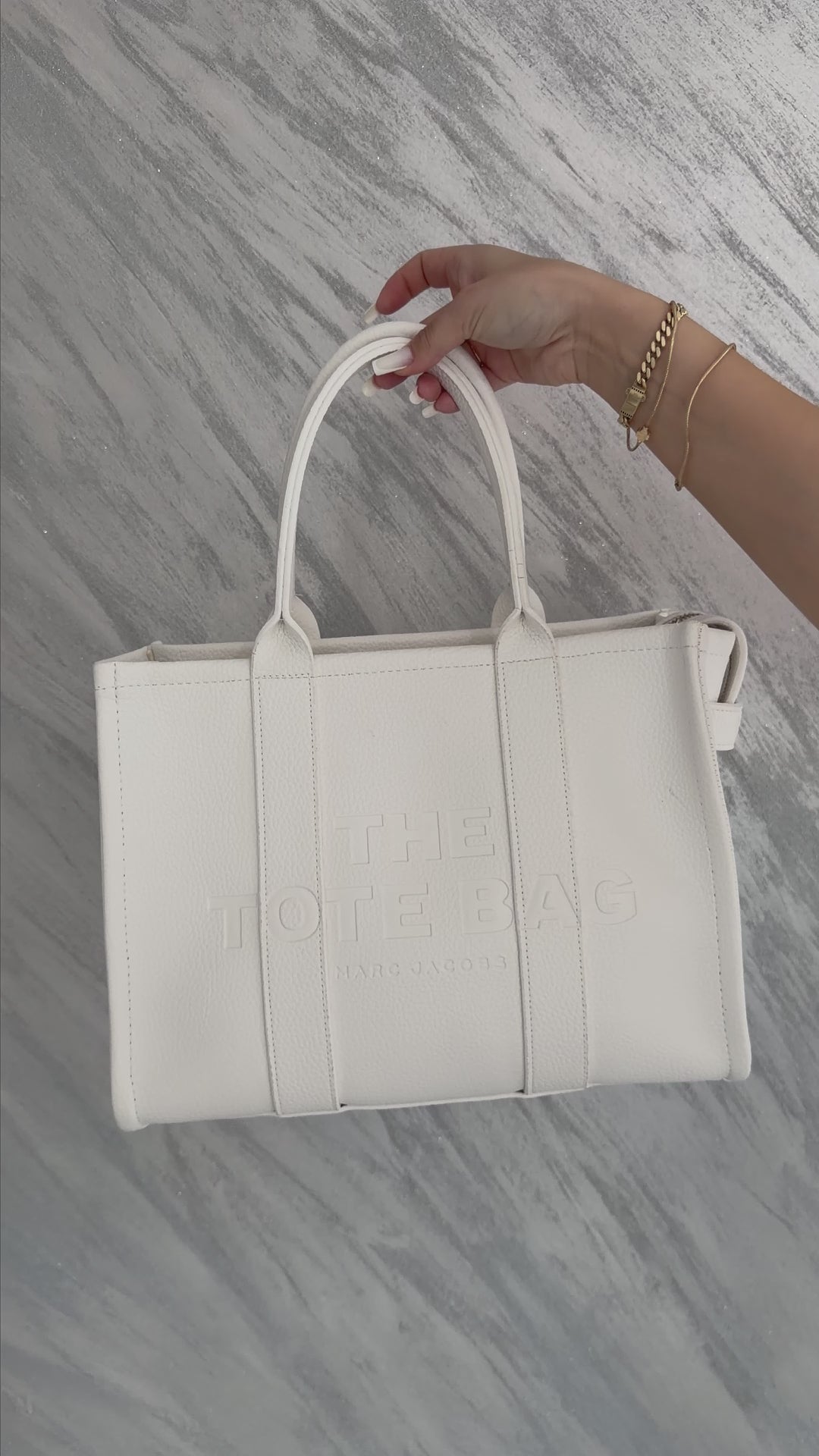 Marc Jacobs The Tote Bag - Mărime Mare - Alb