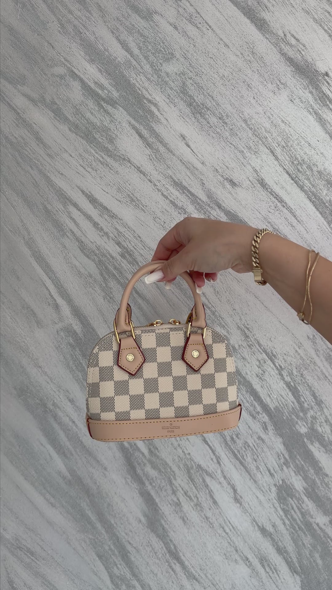 Louis Vuitton Dome – MINI Damier Azur, Crem