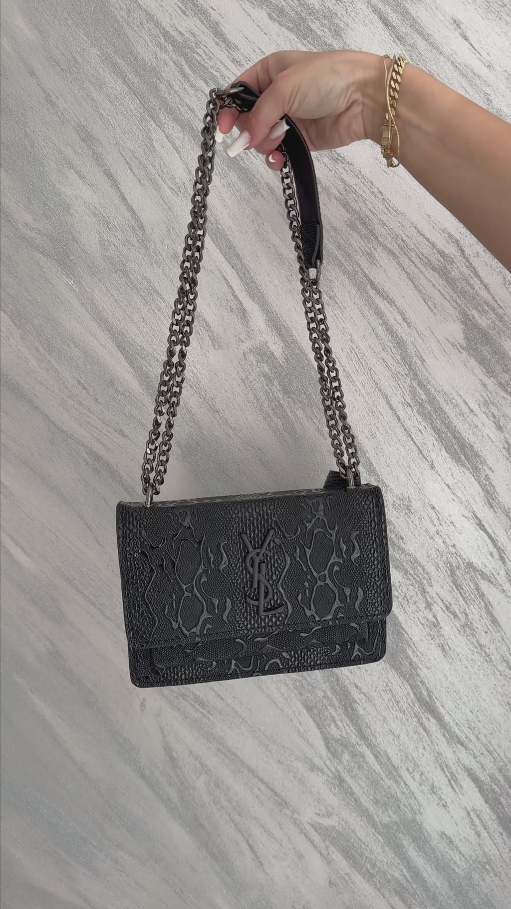 Monogram Saint Laurent - integral negru