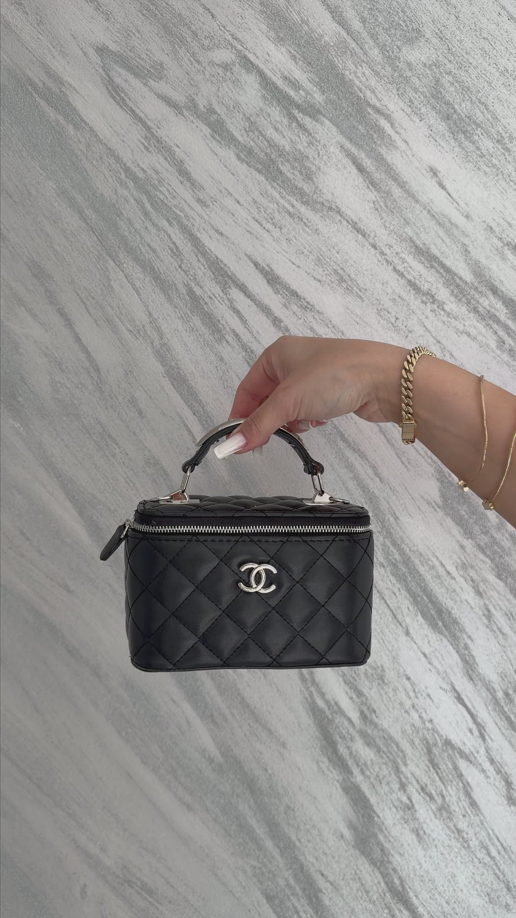 Chanel Vanity – Matlasată, Negru